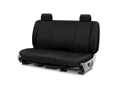 Coverking Cordura Ballistic Custom-Fit Rear Seat Cover; Black (19-24 Silverado 1500 Double Cab)