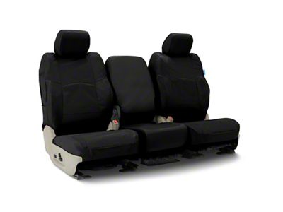 Coverking Cordura Ballistic Custom-Fit Rear Seat Cover; Black (19-24 Silverado 1500 Crew Cab)