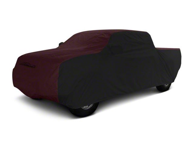 Coverking Stormproof Car Cover; Black/Wine (19-24 Silverado 1500 Double Cab w/ Non-Towing Mirrors)