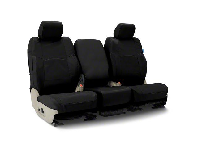 Coverking Cordura Ballistic Custom-Fit Rear Seat Cover; Black (20-24 Silverado 2500 HD Crew Cab)