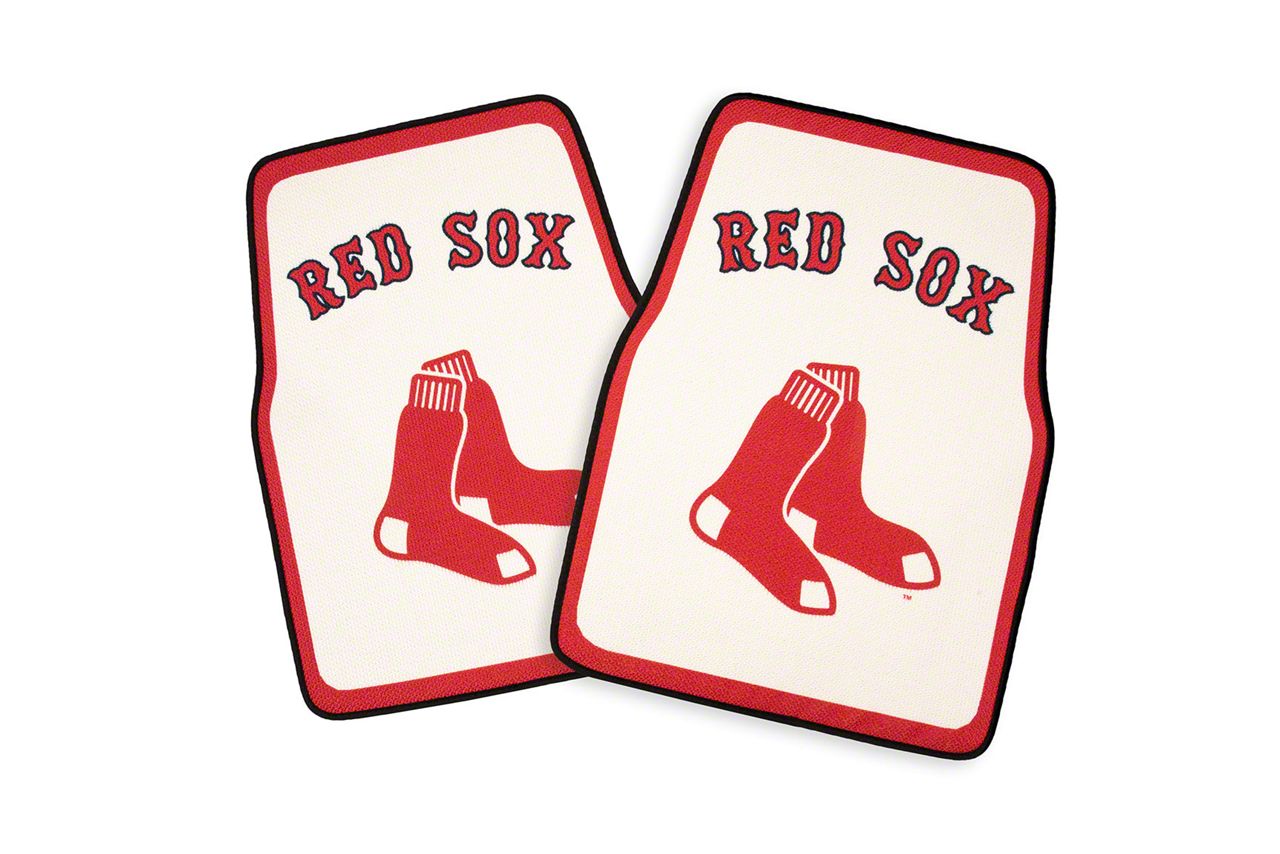 Coverking Silverado 2500 Printed Floor Mats with Boston Red Sox Logo