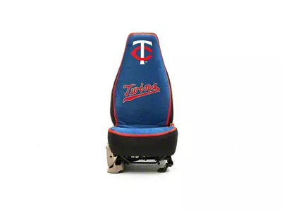 Coverking Universal Ultisuede Seat Cover with Minnesota Twins Logo (Universal; Some Adaptation May Be Required)