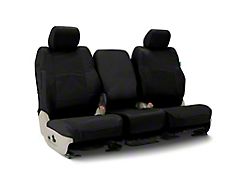 Coverking Cordura Ballistic Custom-Fit Front Seat Covers; Black (20-25 Silverado 3500 HD w/ Bench Seat)