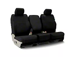 Coverking Cordura Ballistic Custom-Fit Front Seat Covers; Black (20-24 Silverado 3500 HD w/ Bench Seat)