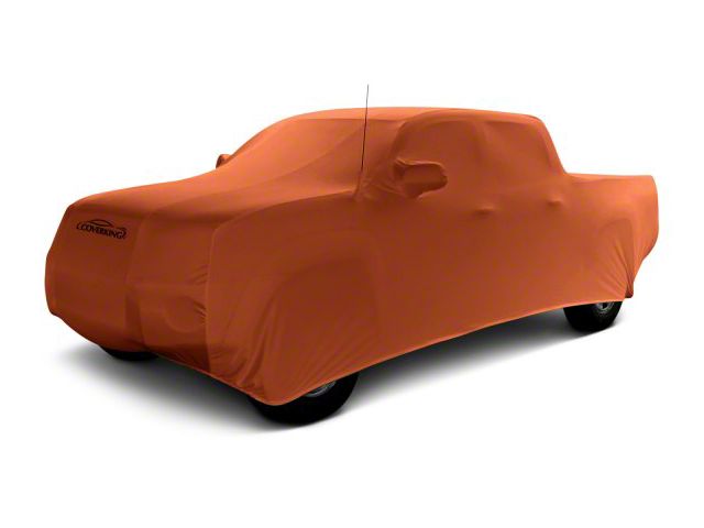 Coverking Satin Stretch Indoor Car Cover; Inferno Orange (07-14 Silverado 3500 HD Crew Cab)