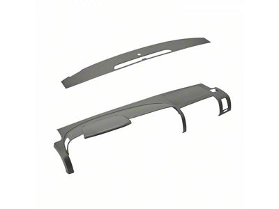 Dash Cover and Dash Vent Cover Kit; Medium Gray (07-13 Sierra 1500 SL, SLE, WT)