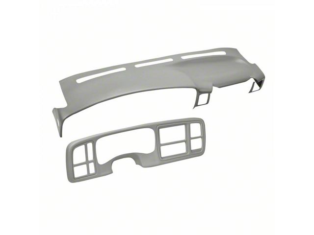 Dash Cover and Instrument Panel Cover Kit; Light Gray (03-06 Sierra 1500 w/ Grab Handle)