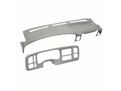 Dash Cover and Instrument Panel Cover Kit; Light Gray (03-06 Sierra 1500 w/ Grab Handle)