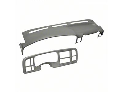 Dash Cover and Instrument Panel Cover Kit; Medium Gray (03-06 Sierra 1500 w/ Grab Handle)