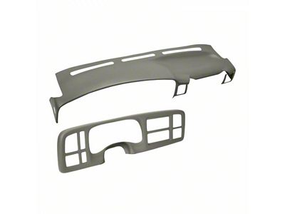 Dash Cover and Instrument Panel Cover Kit; Taupe Gray (99-02 Sierra 1500 w/ Grab Handle)