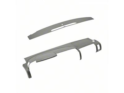 Dash Cover and Dash Vent Cover Kit; Light Gray (07-13 Sierra 3500 HD SLE, SLT, WT)