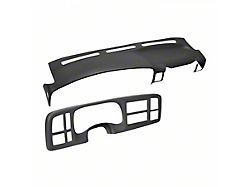 Dash Cover and Instrument Panel Cover Kit; Dark Gray (99-02 Silverado 1500 w/ Grab Handle)