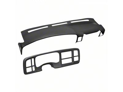 Dash Cover and Instrument Panel Cover Kit; Dark Gray (03-06 Silverado 1500 w/ Grab Handle)