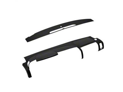 Dash Cover and Dash Vent Cover Kit; Black (07-13 Silverado 3500 HD LT)