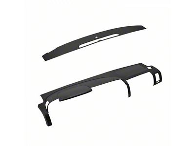 Dash Cover and Dash Vent Cover Kit; Dark Gray (07-13 Silverado 3500 HD LT)