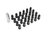 Black 6-Spline Lug Nut Kit; 14mm x 1.5; Set of 24 (19-25 RAM 1500)