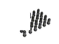 Black 6-Spline Lug Nut Kit; 14mm x 1.5; Set of 24 (19-25 RAM 1500)