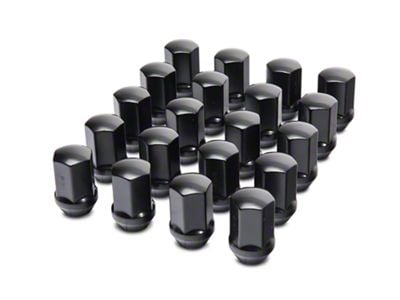 Black OEM Style Lug Nut Kit; 7/8-inch Hex; 9/16-Inch Thread; Set of 20 (02-11 RAM 1500)