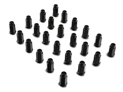 Black XL Acorn Lug Nut Kit; 14mm x 1.5; Set of 24 (99-24 Sierra 1500)