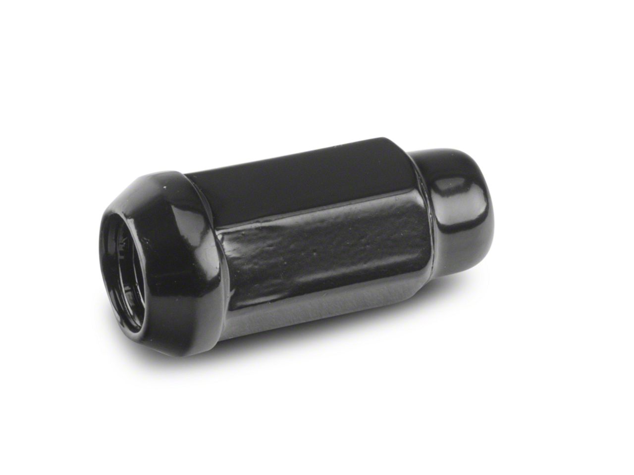24+1) 14X1.5 Black 7 Splne Acorn Lug Nuts 2 Long ft GM Slverado