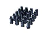 Black XL Acorn Lug Nut Kit; 14mm x 1.5; Set of 24 (19-25 RAM 1500)