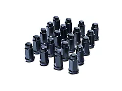 Black XL Acorn Lug Nut Kit; 14mm x 1.5; Set of 24 (19-24 RAM 1500)