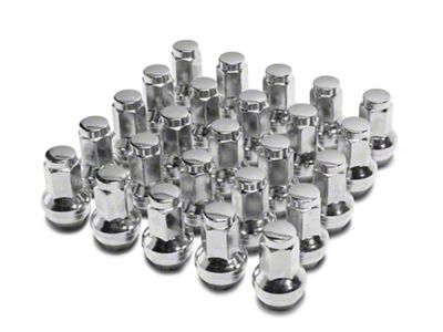 Chrome OEM Style Lug Nut Kit; 14mm x 1.5; Set of 24 (15-25 F-150)