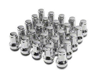 Chrome OEM Style Lug Nut Kit; 14mm x 1.5; Set of 24 (15-24 F-150)