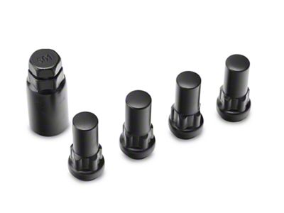 XL Locks with Key for Black Acorn Lug Nuts; 14mm x 1.5 (15-24 F-150)