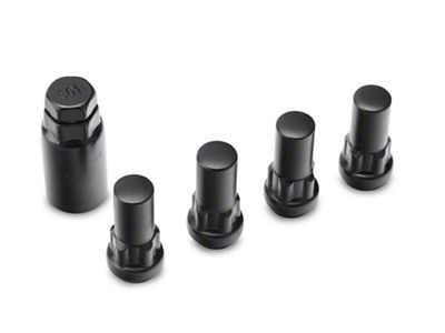 XL Locks with Key for Black Acorn Lug Nuts; 14mm x 1.5 (15-25 F-150)