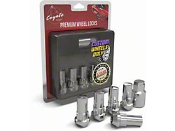 Locks with Key for Chrome Acorn Lug Nuts; 14mm x 2.0 (00-14 F-150)