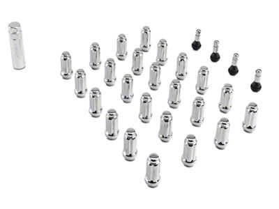 Chrome 6-Spline Lug Nut Kit; 14mm x 1.5; Set of 20 (12-18 RAM 1500)