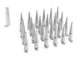 Chrome Spike Lug Nut Kit; 14mm x 1.5; Set of 24 (99-26 Sierra 1500)