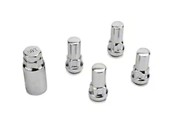 XL Locks with Key for Chrome Acorn Lug Nuts; 14mm x 1.5 (99-24 Silverado 1500)