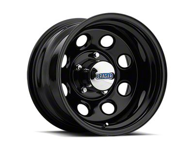 Cragar Soft 8 Steel Gloss Black 6-Lug Wheel; 17x8; 0mm Offset (14-18 Sierra 1500)