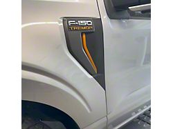 Crux Motorsports Fender Vent Vinyl Wrap Overlay; Matte Black (21-27 F-150, Excluding Raptor)