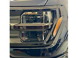 Crux Motorsports Front Headlight Tint; Dark Smoke (24-27 F-150 STX, Tremor, XL, XLT)