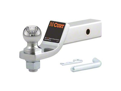 2-Inch Receiver Hitch Loaded Ball Mount with 2-Inch Ball; 2-Inch Drop (Universal; Some Adaptation May Be Required)