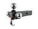 2-Inch Receiver Hitch Multi-Ball Mount with Tow Hook; 0-Inch Drop (Universal; Some Adaptation May Be Required)