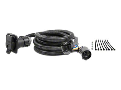 10-Foot 5th Wheel/Gooseneck Custom Wiring Harness with 7-Way Connector (07-25 Sierra 1500)
