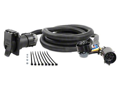 10-Foot 5th Wheel/Gooseneck Custom Wiring Harness with 7-Way Connector (07-25 Silverado 1500)
