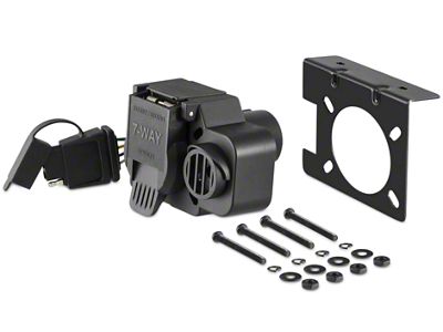 Dual-Output 7 and 4-Way Connector with Backup Alarm (99-25 Silverado 1500)