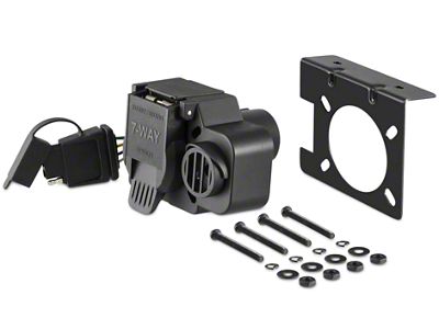 Dual-Output 7 and 4-Way Connector with Backup Alarm (99-24 Silverado 1500)