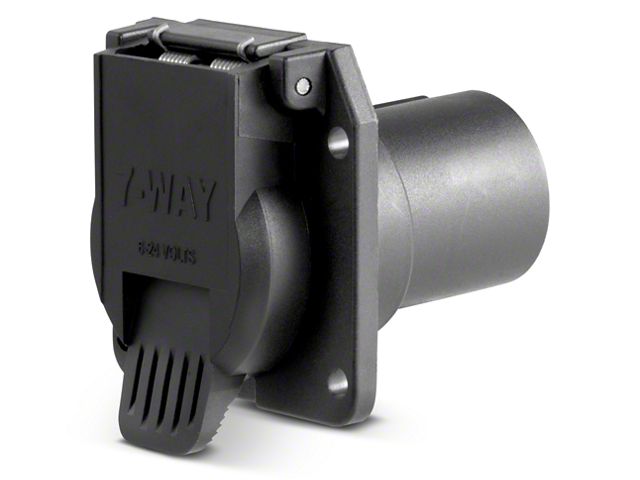 Replacement OE 7-Way RV Blade Socket; Plug-In (99-24 Silverado 1500)