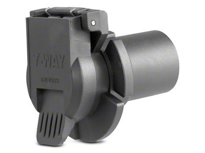 Replacement OE 7-Way RV Blade Socket; Twist-In (97-25 F-150)