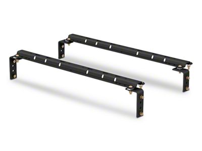 Universal 5th Wheel Base Rails; Carbide Black (Universal; Some Adaptation May Be Required)