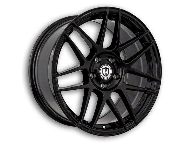 Curva Concepts CFF300 Gloss Black 6-Lug Wheel; 22x9.5; 25mm Offset (23-24 Colorado)