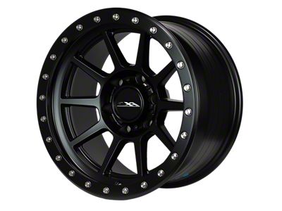 CXA Off Road Wheels CX4 SPRINT Full Matte Black 6-Lug Wheel; 17x9; 0mm Offset (19-25 Sierra 1500)