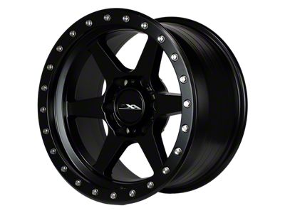 CXA Off Road Wheels TR2 SENTRY 6 Full Matte Black 6-Lug Wheel; 17x9; -18mm Offset (19-26 Sierra 1500)