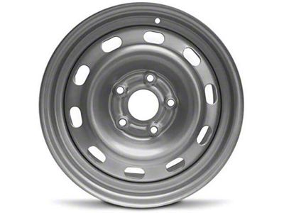10-Slot Replica Steel Silver 5-Lug Wheel; 17x7; 25mm Offset (05-11 Dakota)